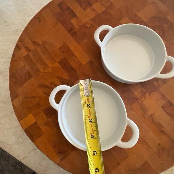 Sur La Table white creme brulee dishes NEW - Picture 5 of 8